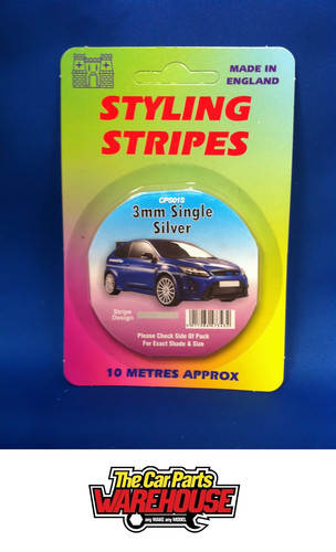 3mm silver pinstripes for - silver,