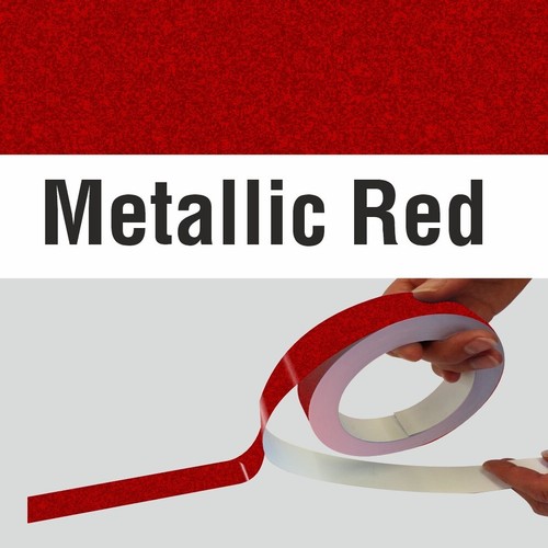 Metallic red car pinstripe - red,