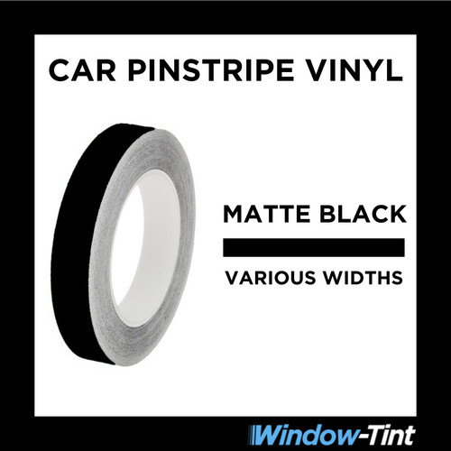Matte black pin stripe roll - stripe,