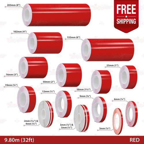 Red roll pin stripe car - pin,